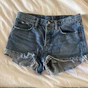 BDG Denim high waisted shorts
